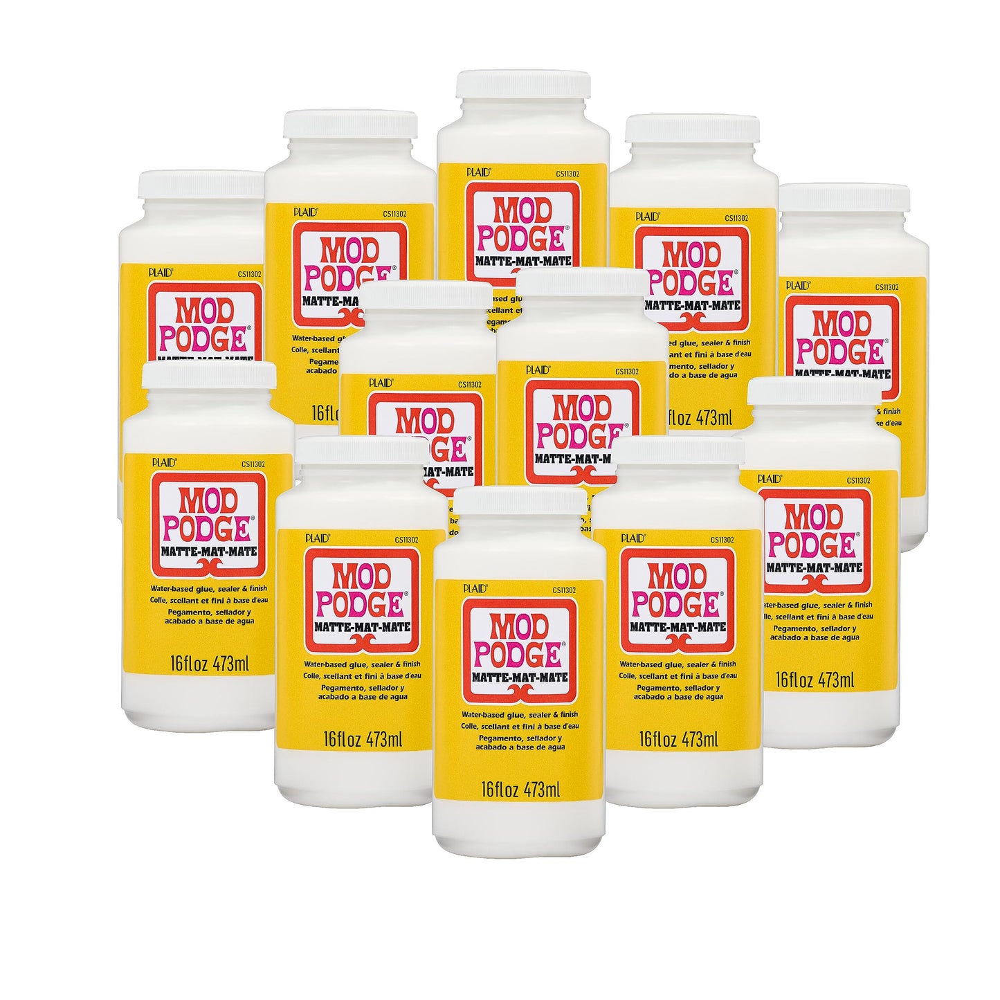 Mod Podge Matte Sealer, Glue & Finish: All-in-One Craft Solution- Quick Dry, Easy Clean, for Wood, Paper, Fabric & More. Non-Toxic - Craft with Confidence, Made in USA, 32 oz., Pack of 1