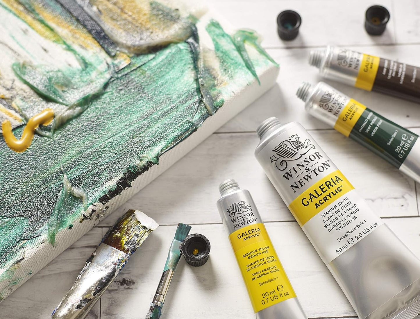 Winsor & Newton Galeria Acrylic Color, 200ml (6.75-oz) Tube, Titanium White