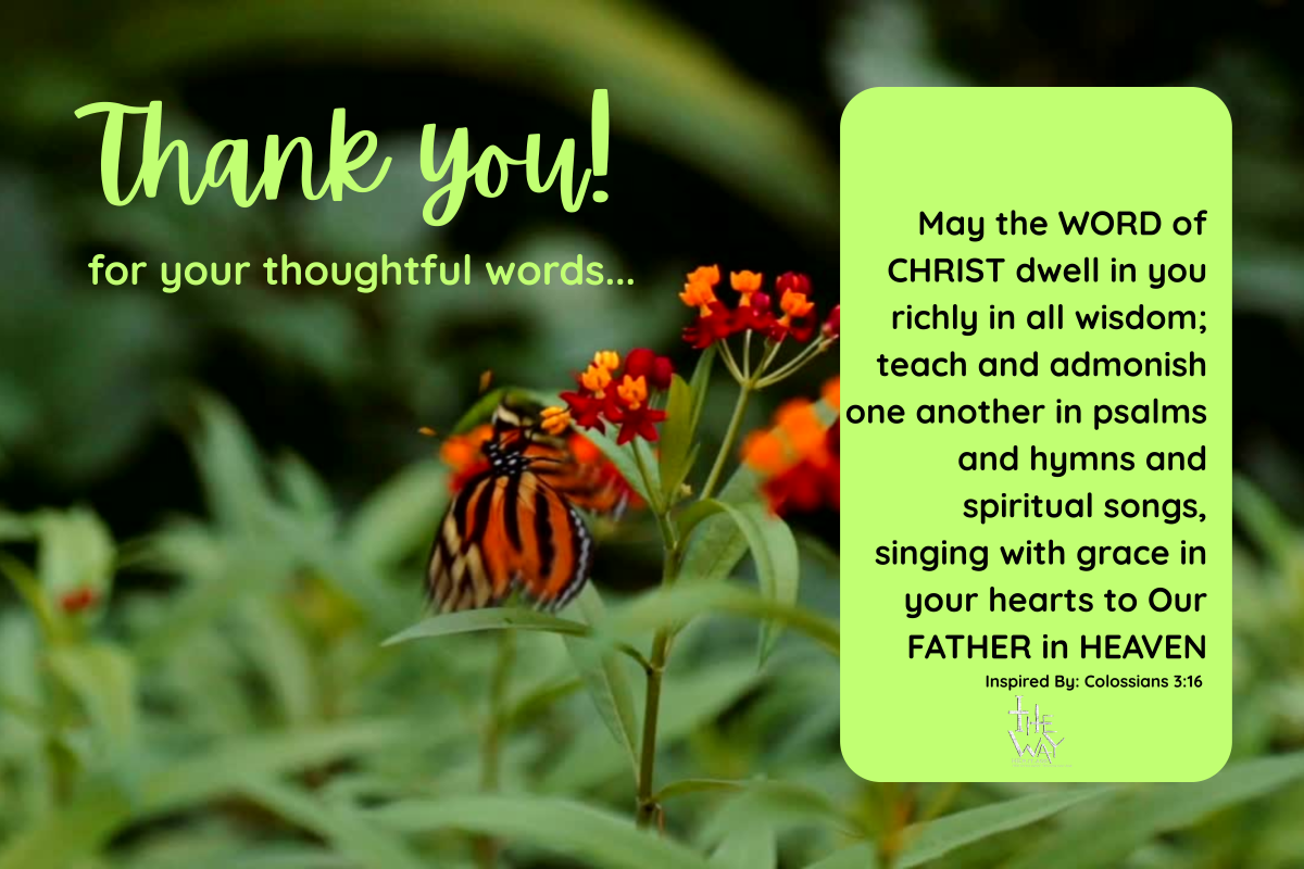 COL 3:16-17 ThankYOU Postcard