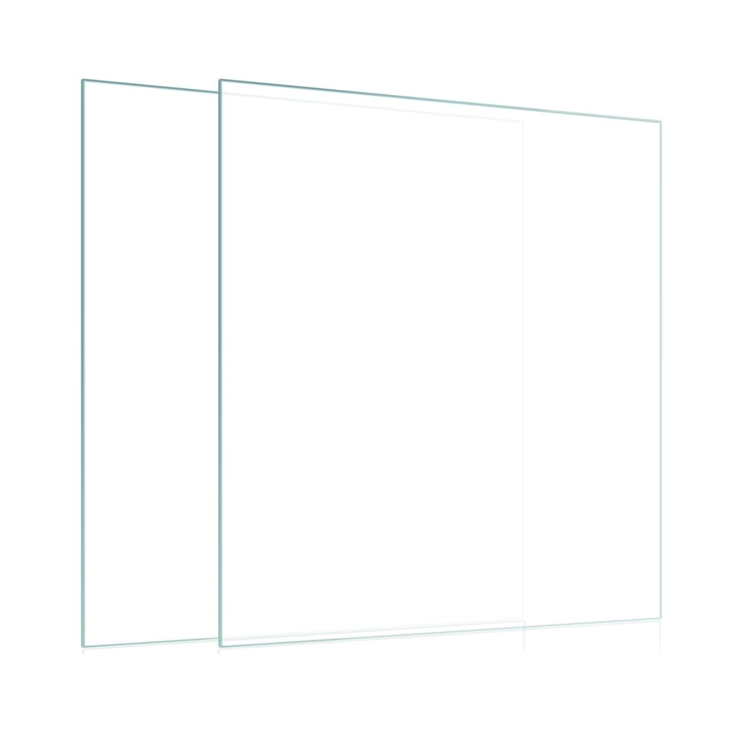 Egofine 11x14 Heat-Strengthened Glass Replacement for Picture Frame (Crystal Clear, 2 Pack), Replacement Glass for 11 by 14 Photo Frame