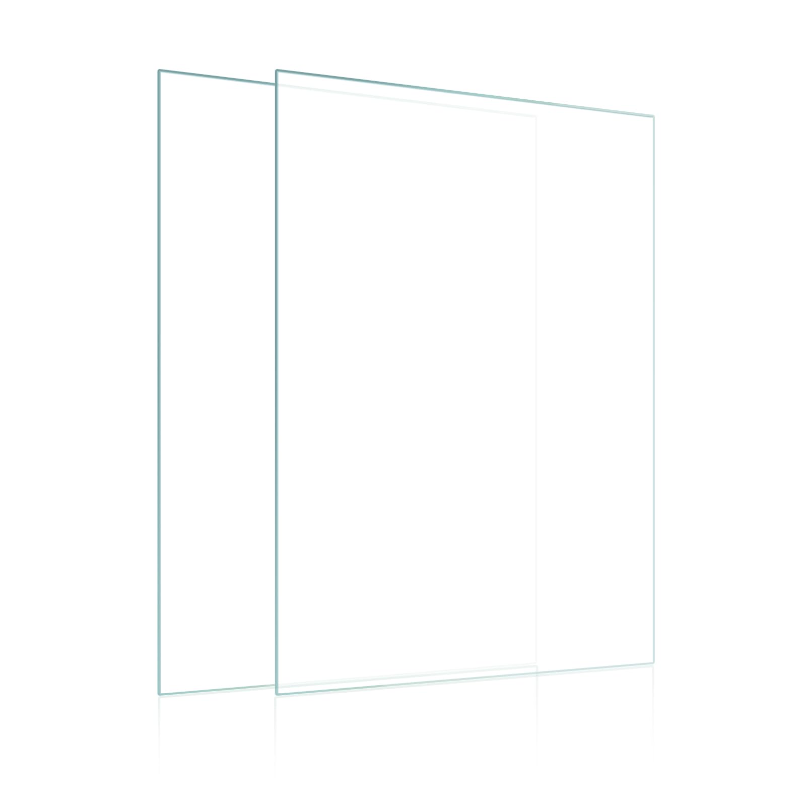Egofine 11x14 Heat-Strengthened Glass Replacement for Picture Frame (Crystal Clear, 2 Pack), Replacement Glass for 11 by 14 Photo Frame