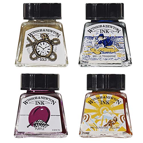 Winsor & Newton Drawing Ink, 14ml Bottle, Liquid Indian Ink