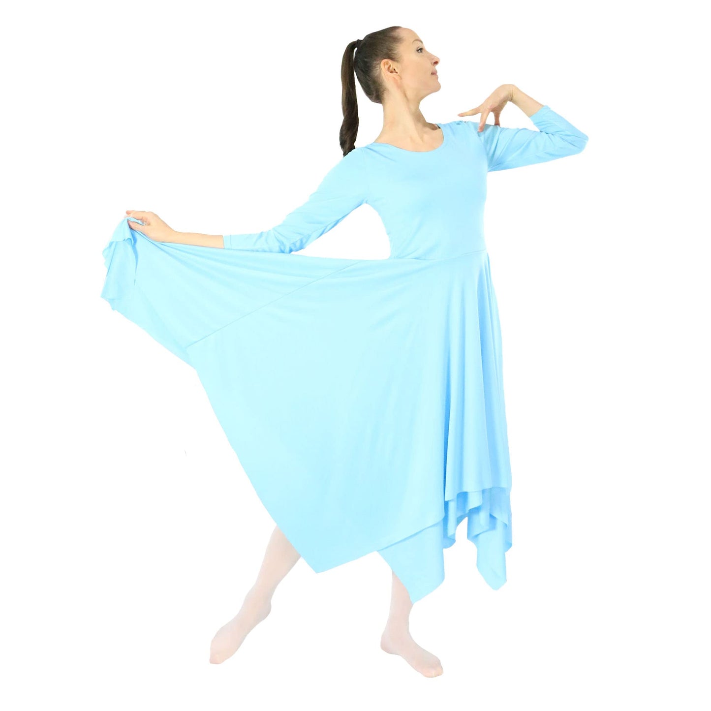 Danzcue Womens Celebration of Spirit Long Sleeve Dance Dress