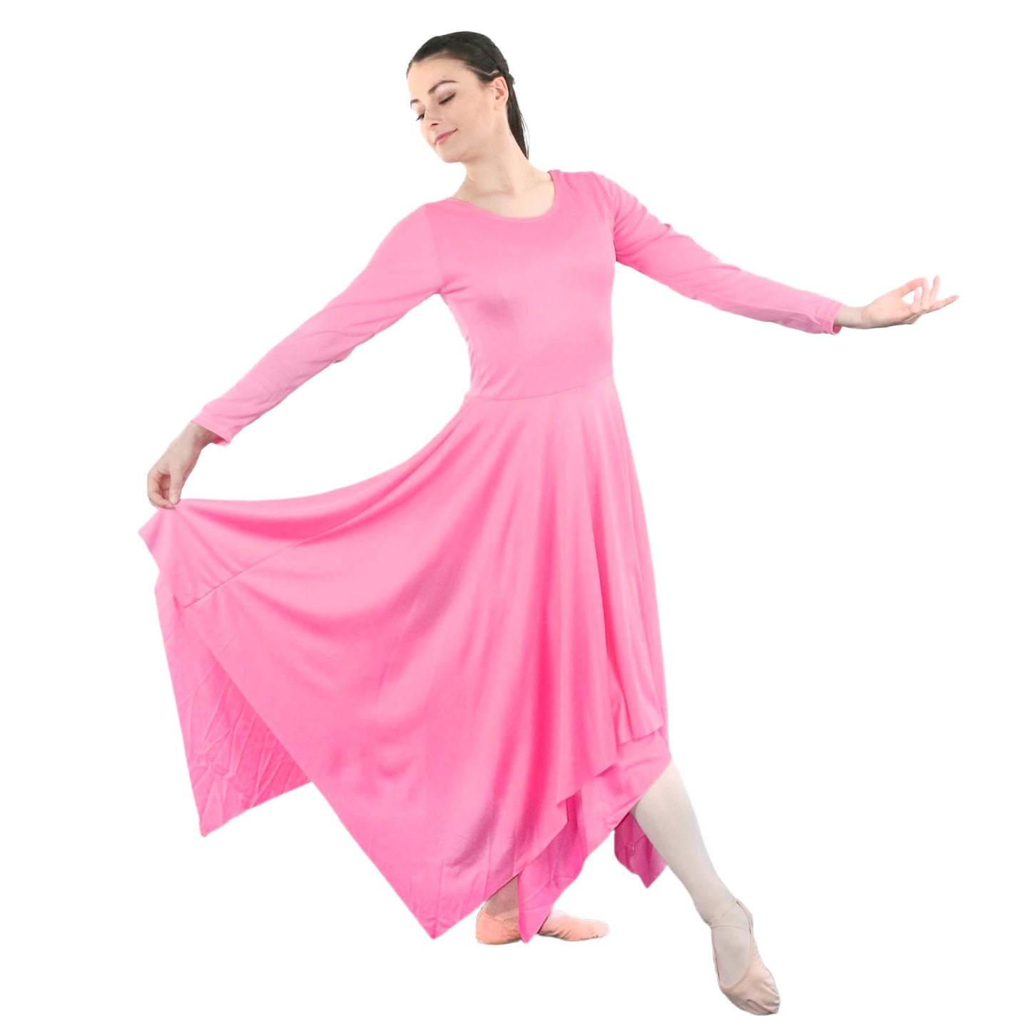 Danzcue Womens Celebration of Spirit Long Sleeve Dance Dress