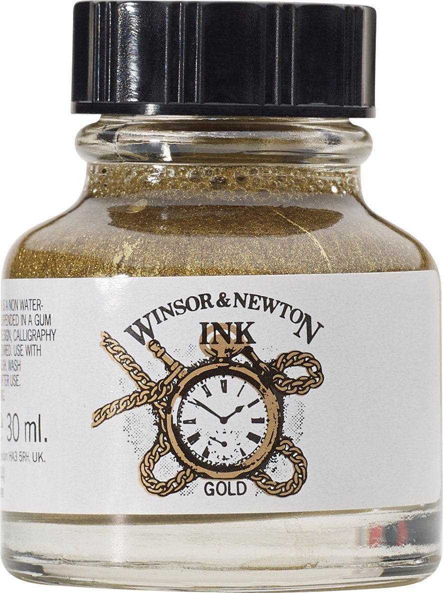 Winsor & Newton Drawing Ink, 14ml Bottle, Liquid Indian Ink