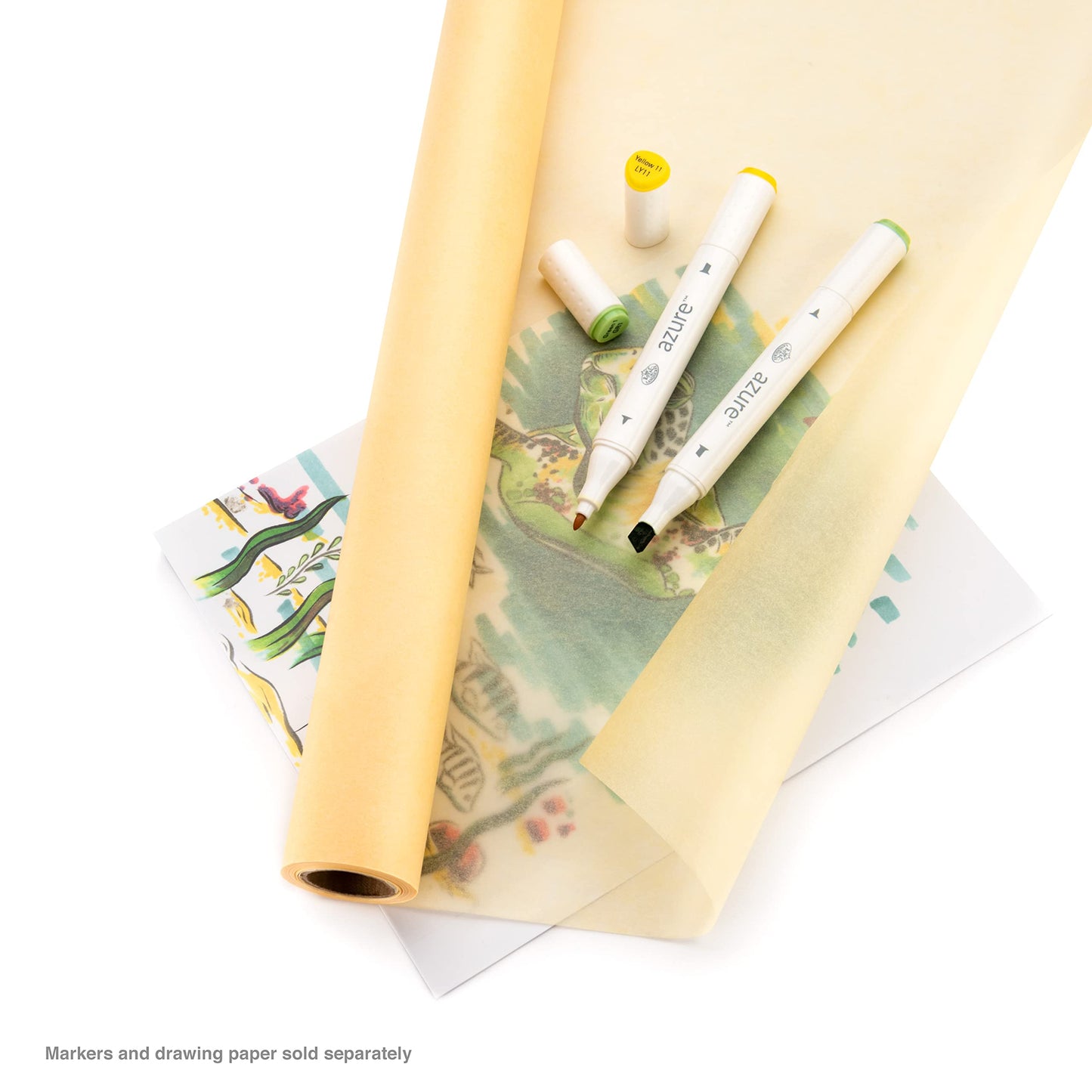 Bee Paper White Sketch and Trace Roll, 18-Inch by 20-Yards