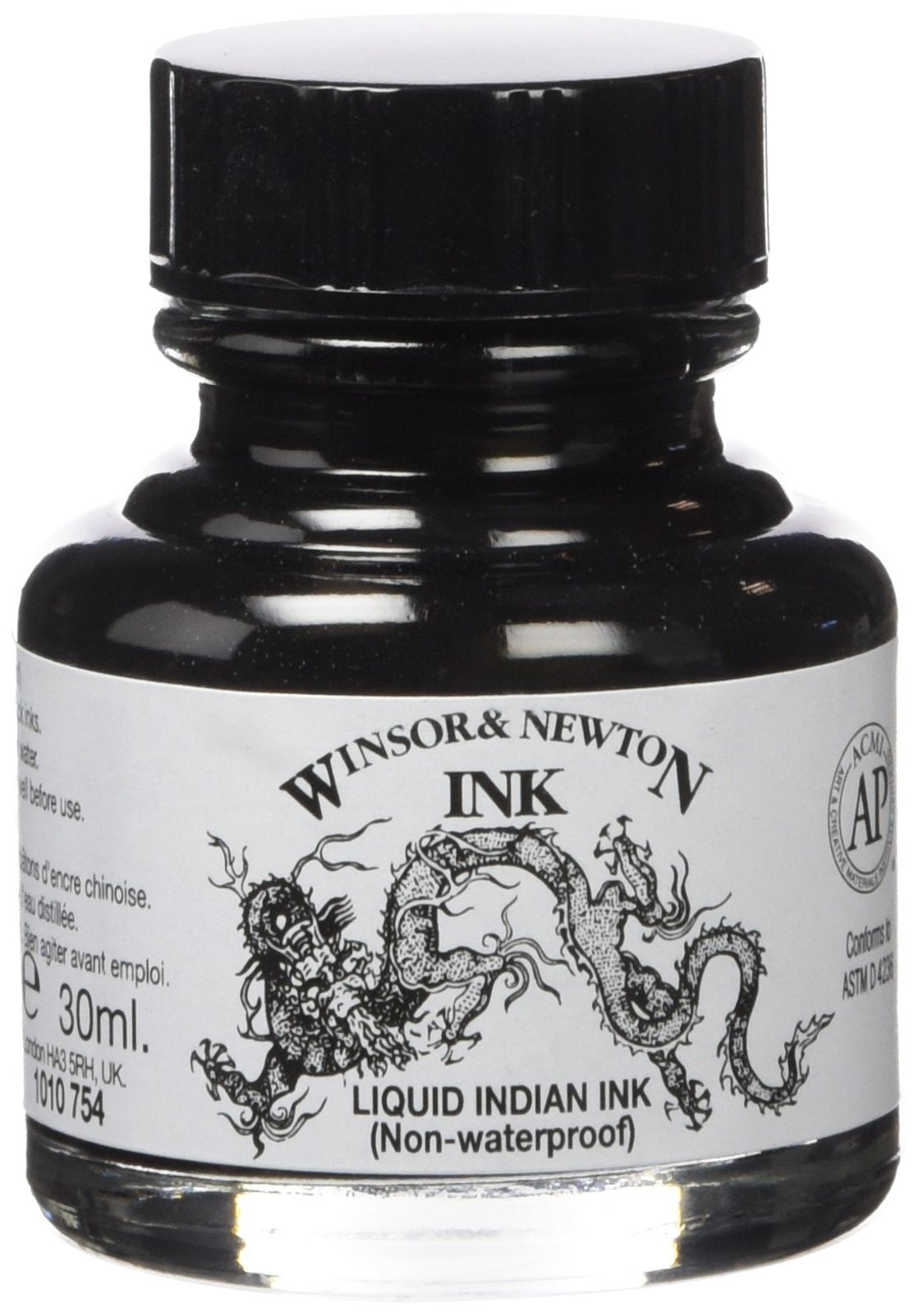 Winsor & Newton Drawing Ink, 14ml Bottle, Liquid Indian Ink