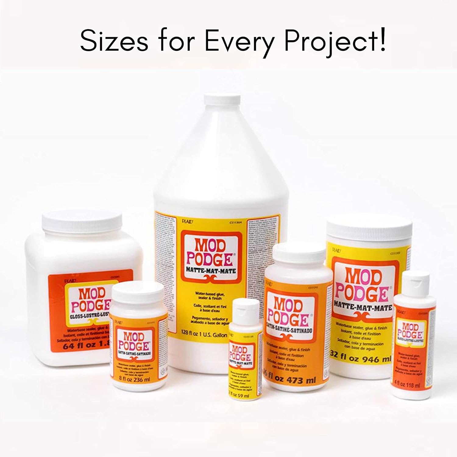Mod Podge Matte Sealer, Glue & Finish: All-in-One Craft Solution- Quick Dry, Easy Clean, for Wood, Paper, Fabric & More. Non-Toxic - Craft with Confidence, Made in USA, 32 oz., Pack of 1