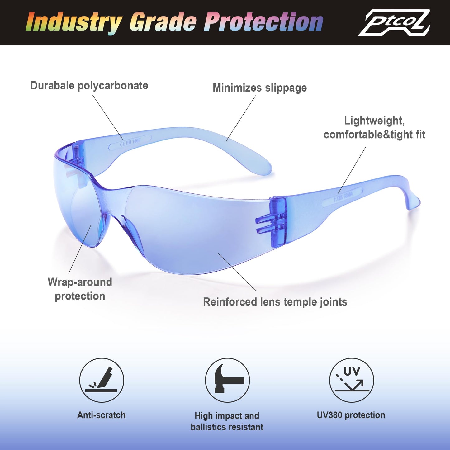 28 Pack Safety Glasses Crystal Clear (Bulk Pack of 24+4) Unisex Anti-Scratch Protective Goggles Impact Resistant Lens Eyewear with ANSI Z87.1 Certified for Construction, Shooting and Laboratory