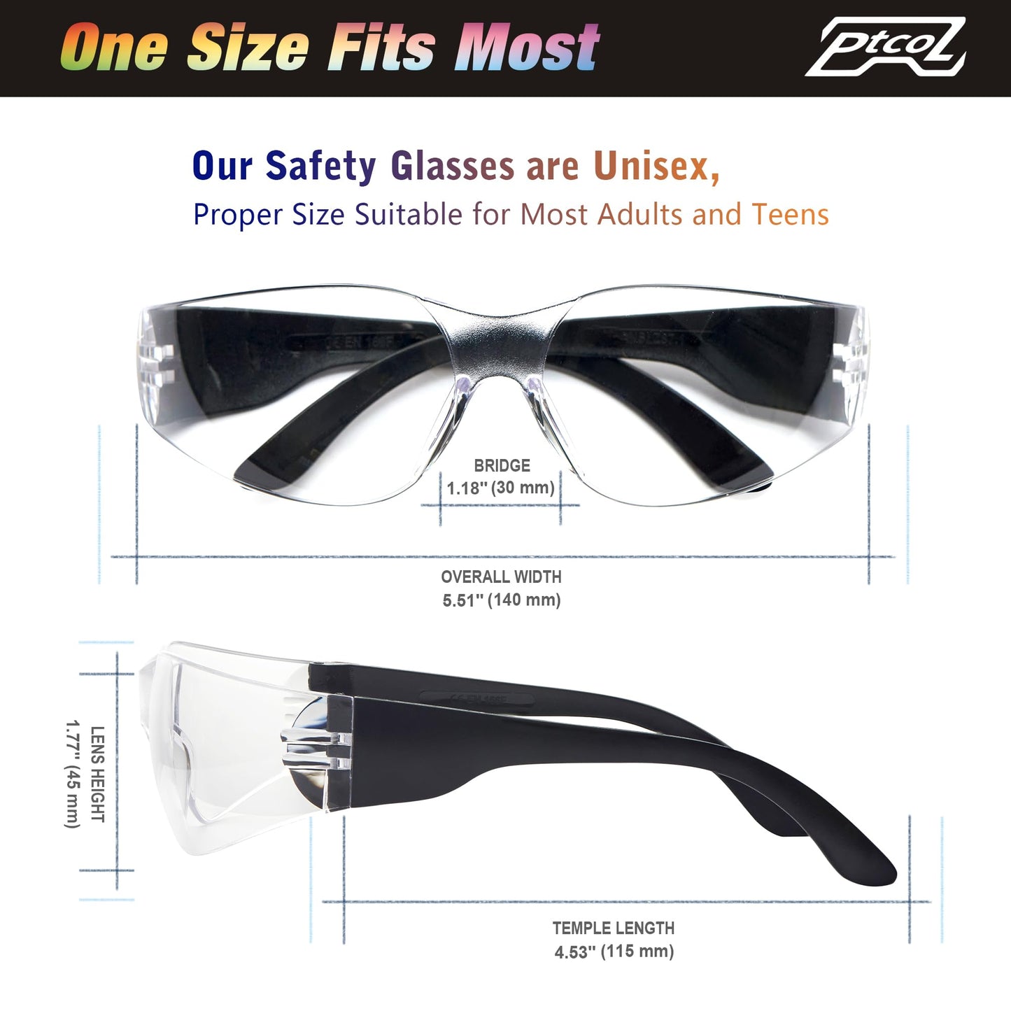 28 Pack Safety Glasses Crystal Clear (Bulk Pack of 24+4) Unisex Anti-Scratch Protective Goggles Impact Resistant Lens Eyewear with ANSI Z87.1 Certified for Construction, Shooting and Laboratory