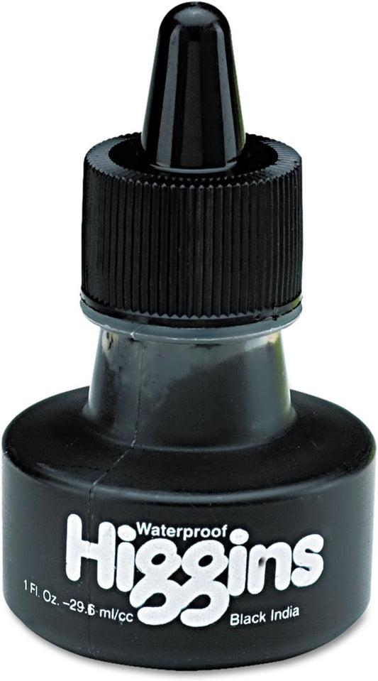 Higgins Waterproof Black India Ink 1 oz.