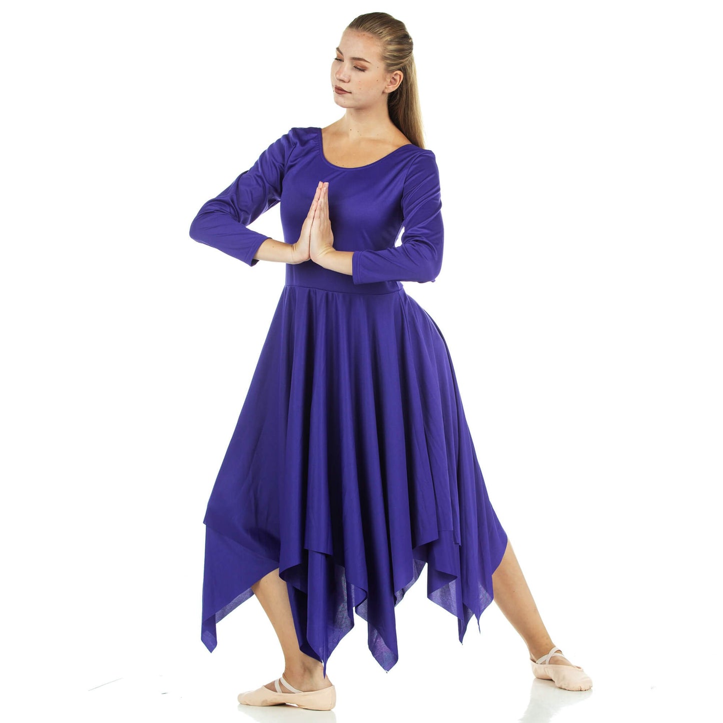 Danzcue Womens Celebration of Spirit Long Sleeve Dance Dress