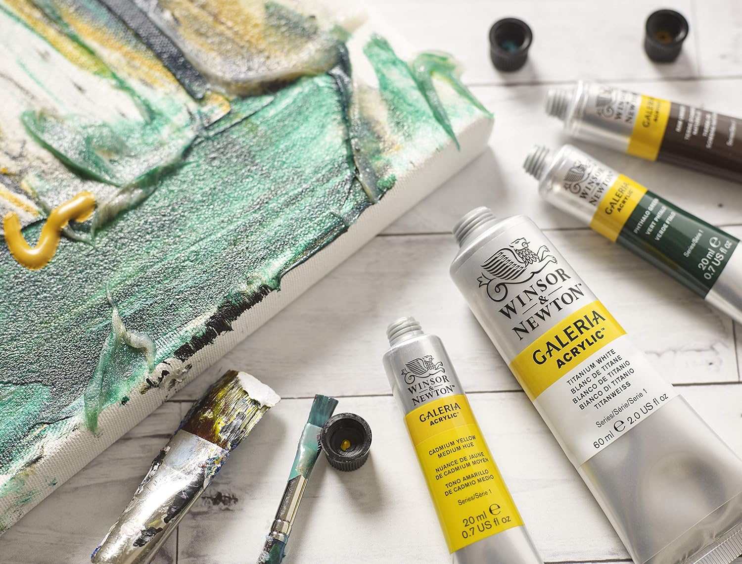 Winsor & Newton Galeria Acrylic Color, 200ml (6.75-oz) Tube, Titanium White