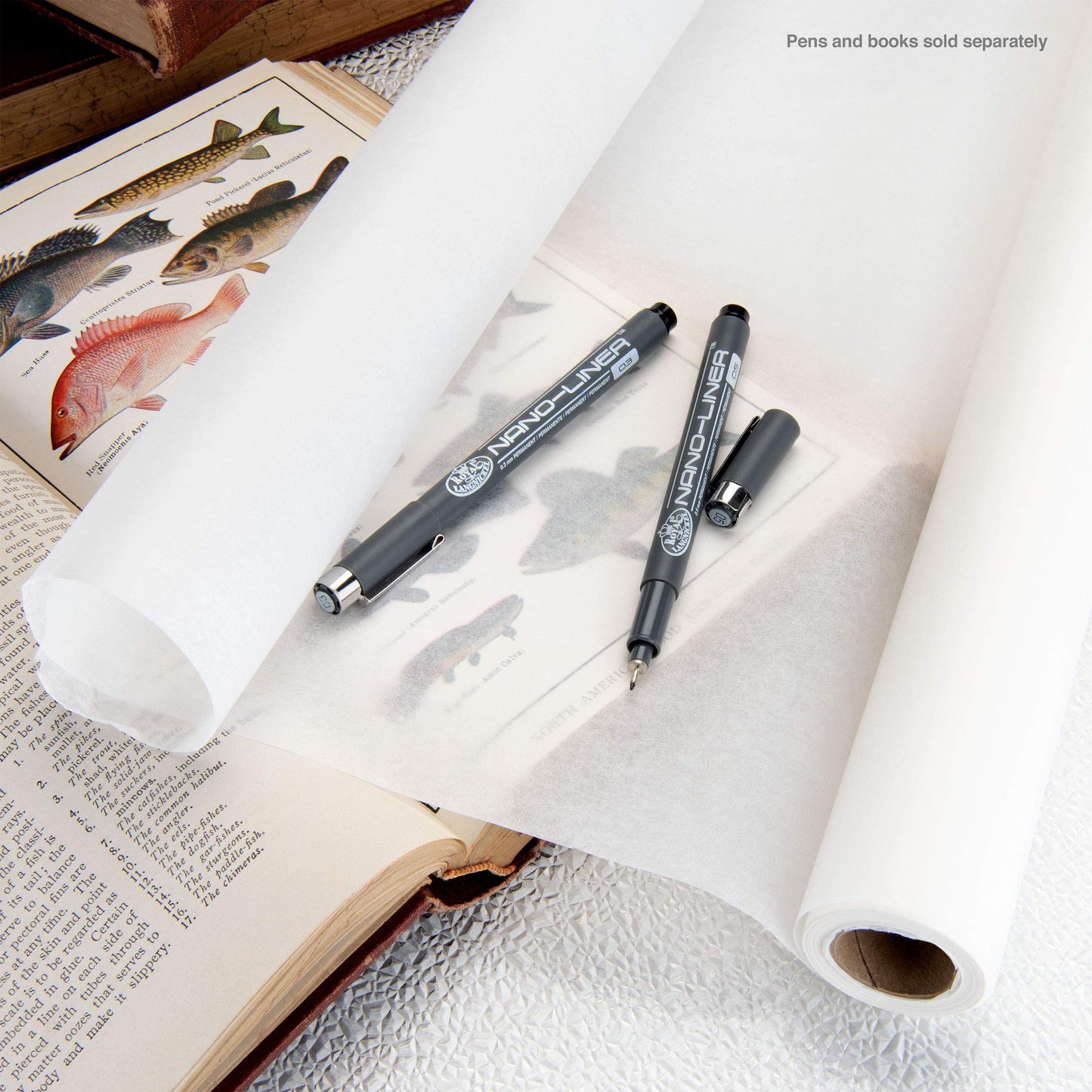 Bee Paper White Sketch and Trace Roll, 18-Inch by 20-Yards