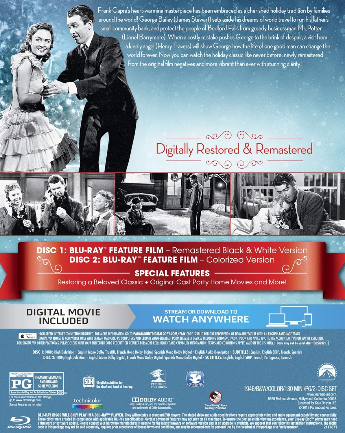 It's a Wonderful Life (Blu-ray + Digital)