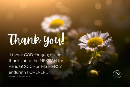 PSALS 107:1 ThankYOU Postcard