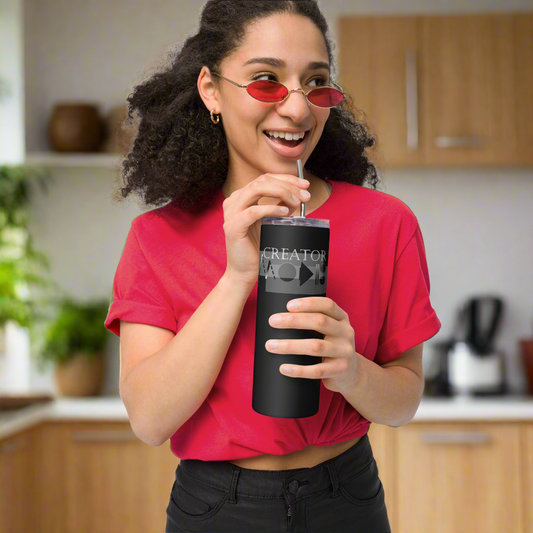 'CreatorMODE' Black Stainless Steel Tumbler