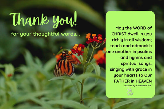COL 3:16-17 ThankYOU Postcard